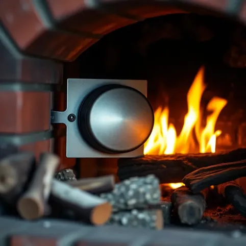 Dolot powietrza do kominka przepustnica