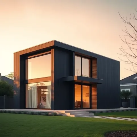 Dom z płaskim dachem 80m2