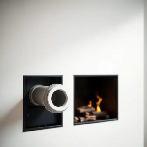 Dopływ powietrza do kominka z zewnątrz