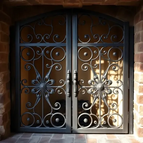 Drzwiczki do kominka żeliwne