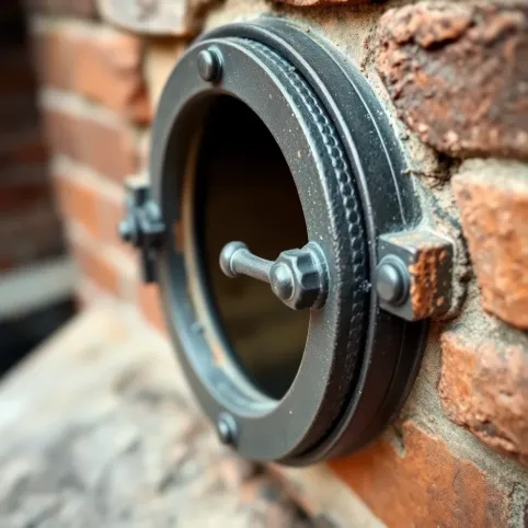 Drzwiczki rewizyjne do komina żeliwne