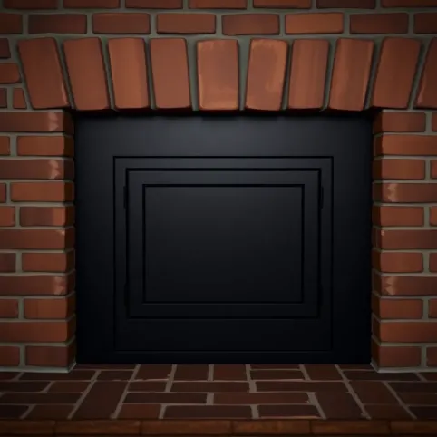 Drzwiczki rewizyjne do kominka czarne