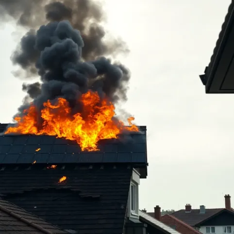 Fotowoltaika na dachu a pożar