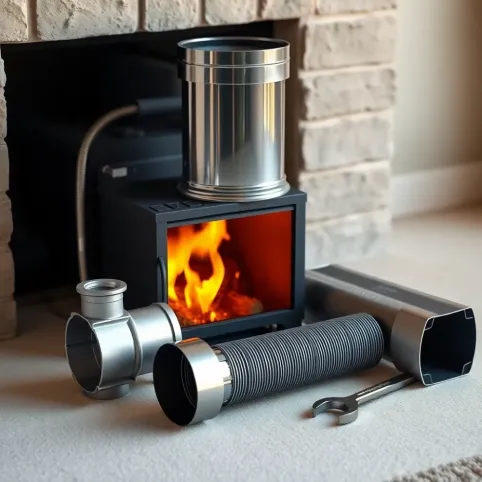 Gotowy komin do kominka