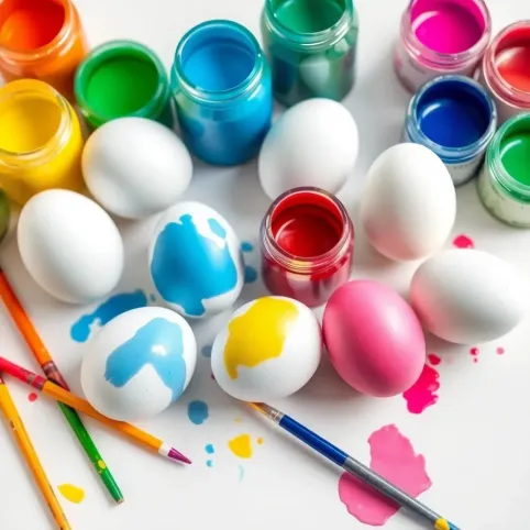 Jajka styropianowe czym malować