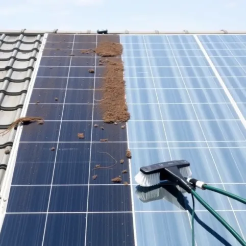 Jak myć panele fotowoltaiczne na dachu