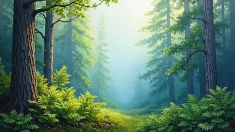 jak namalować las krok po kroku