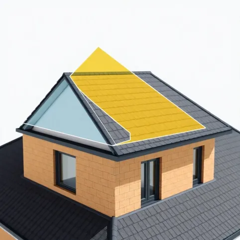 Jak obliczyć powierzchnię dachu czterospadowego