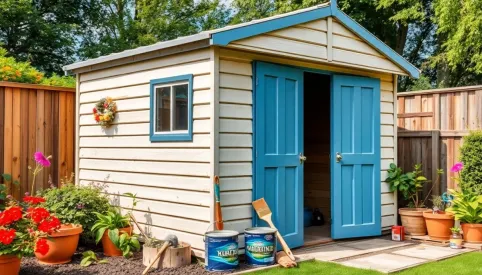 Jak pomalować domek na działce