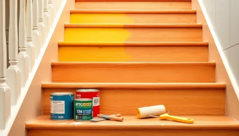 jak pomalować drewniane schody