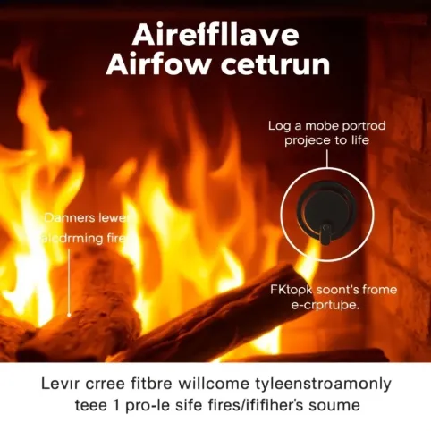 Jak regulować dopływ powietrza do kominka