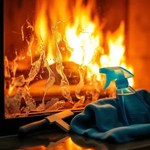 Jak usunąć roztopiony plastik z szyby kominkowej