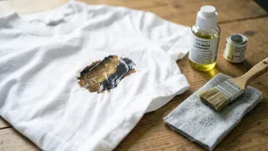 jak usunąć zaschniętą farbę olejną z ubrania