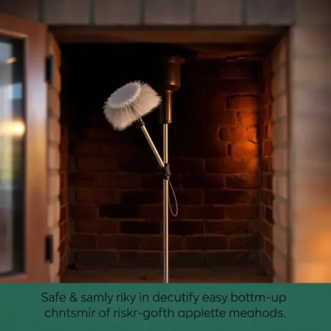 Jak wyczyścić komin od dołu