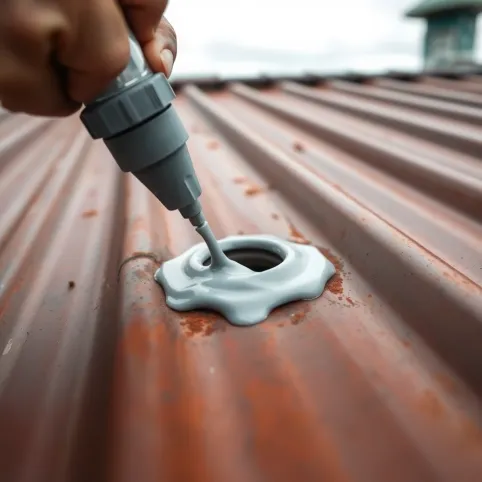 Jak załatać dziurę w dachu z blachy