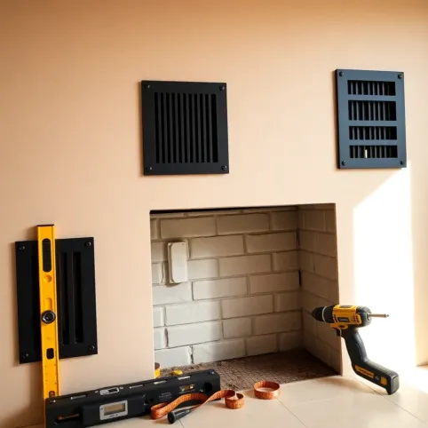 Jak zamontować kratki wentylacyjne w kominku