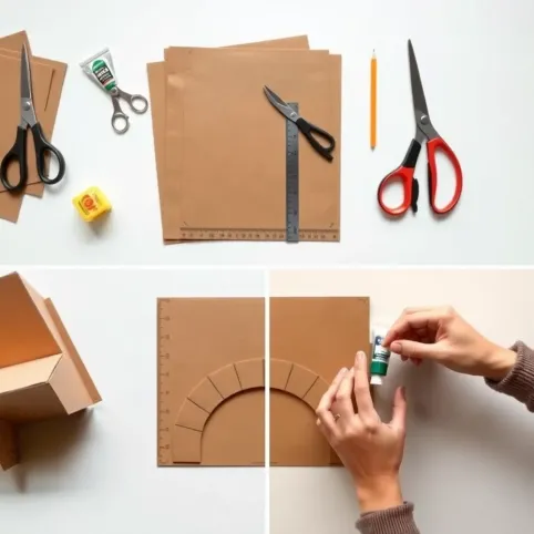 Jak zrobić kominek z kartonu