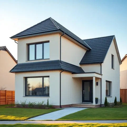Jaki kolor elewacji do antracytowego dachu