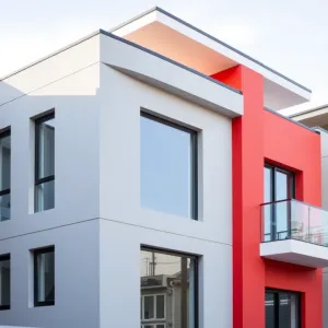 Kolory elewacji domów z płaskim dachem