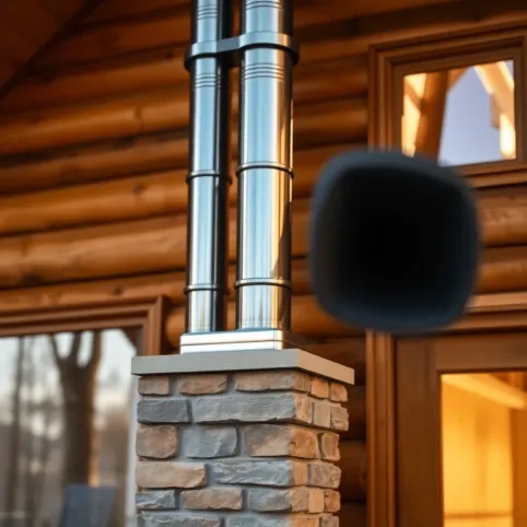 Komin do domu drewnianego
