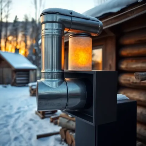 Komin stalowy izolowany do drewna