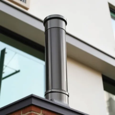 Komin Systemowy Na Zewnątrz Budynku