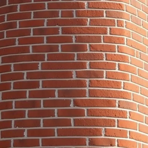 Komin z cegły klinkierowej