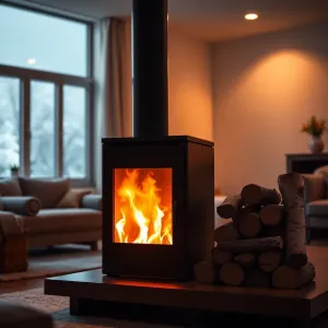 Kominek 6 kW ile ogrzeje