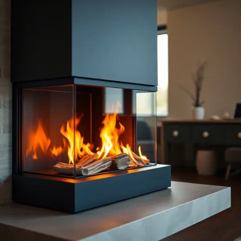 Kominek Ecodesign z płaszczem wodnym