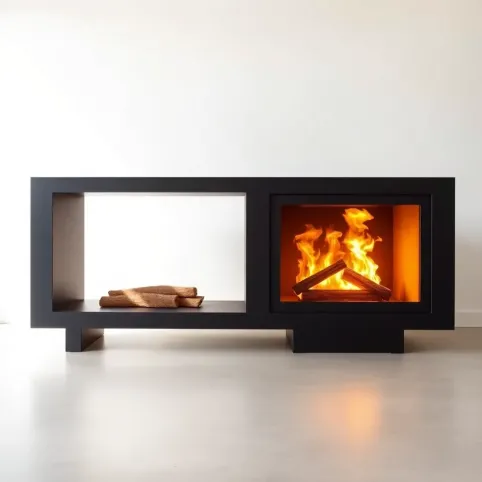 Kominek na drewno bez komina