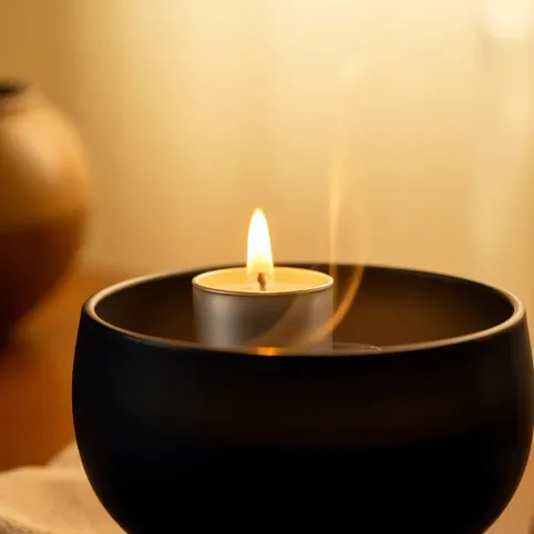 Kominek na świeczki