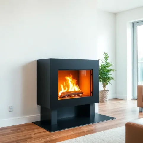 Kominek wolnostojący do rekuperacji