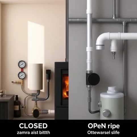 Kominek z płaszczem wodnym układ zamknięty czy otwarty