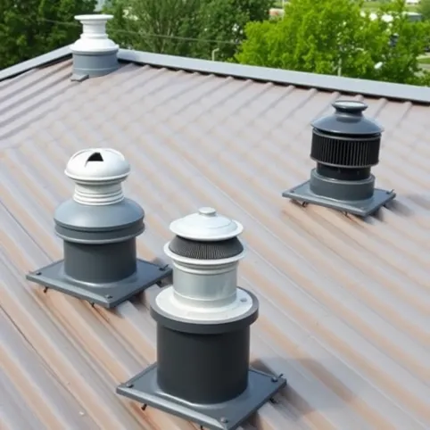 Kominki wentylacyjne do blachy trapezowej