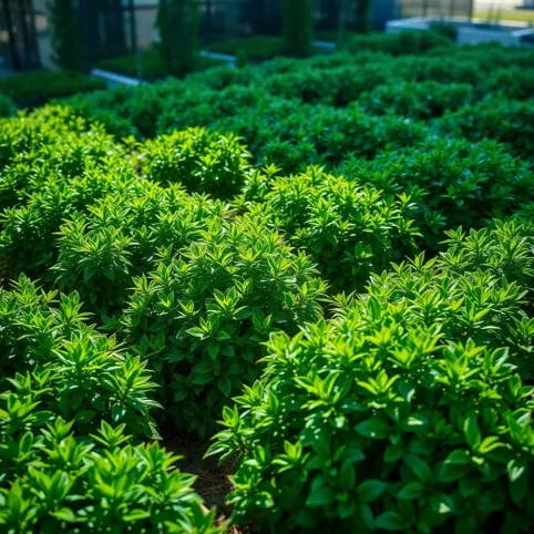 Krzewy na zielony dach