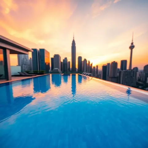 Kuala Lumpur Hotel z basenem na dachu