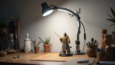 Lampa do malowania figurek