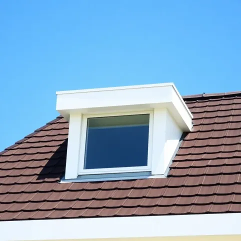 Lukarna z plaskim dachem