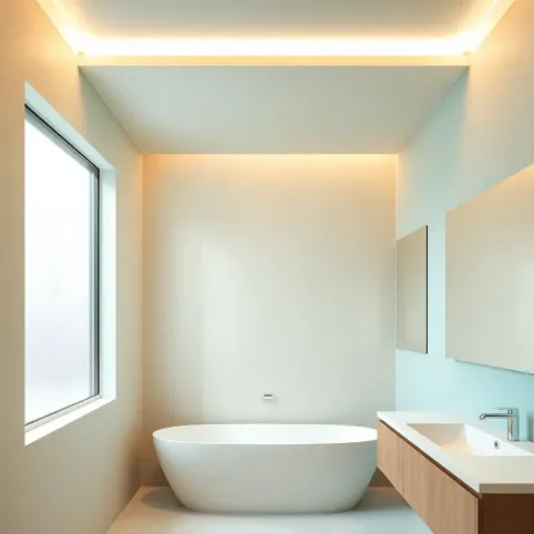 Malowane ściany w łazience