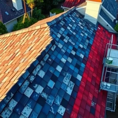 Malowanie dachu cena z materiałem