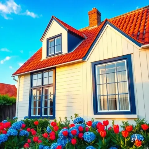 Malowanie domku holenderskiego z zewnątrz