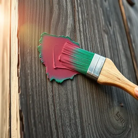 Malowanie drewna na zewnątrz