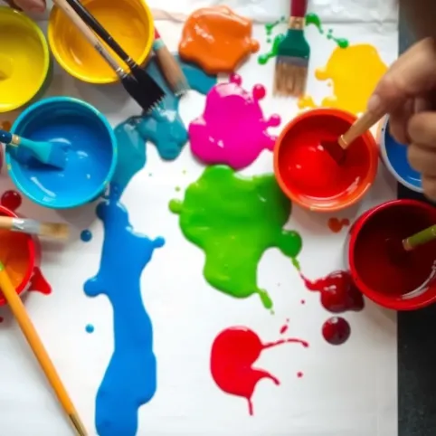 Malowanie farbami dla dzieci