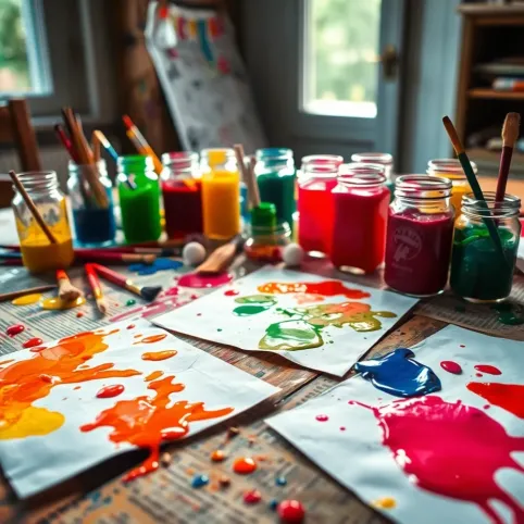 Malowanie farbami pomysły dla dzieci