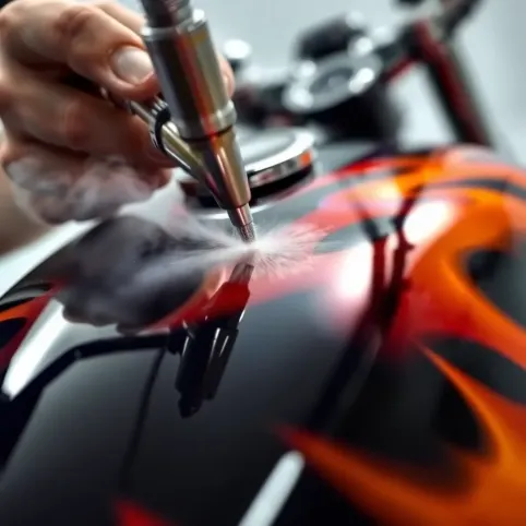 Malowanie motocykla aerografem cennik