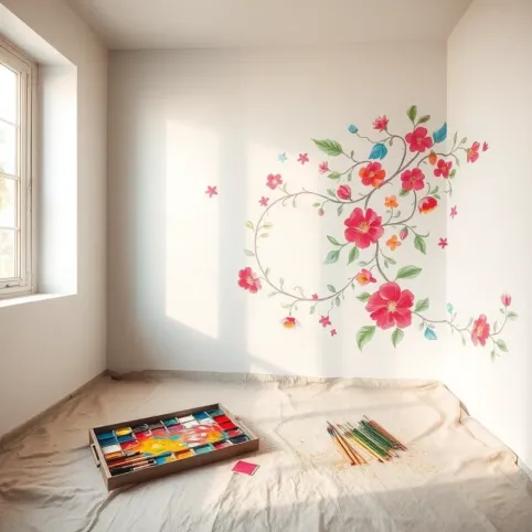 Malowanie murali w domu