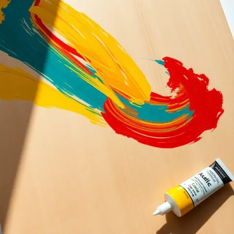 Malowanie na drewnie farbami akrylowymi