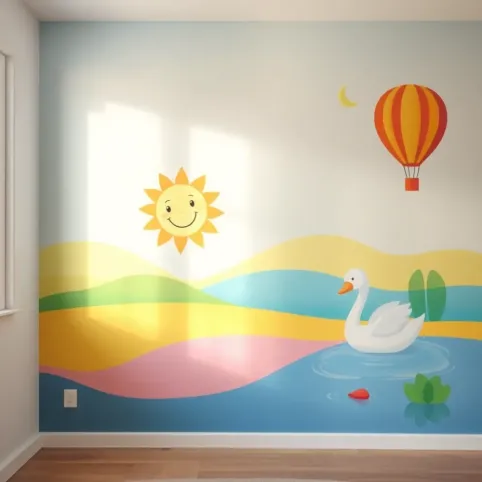 Malowanie na ścianie dla dzieci