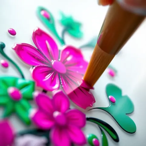 Malowanie na szkle farbami akrylowymi