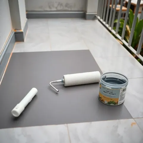 Malowanie płytek na balkonie